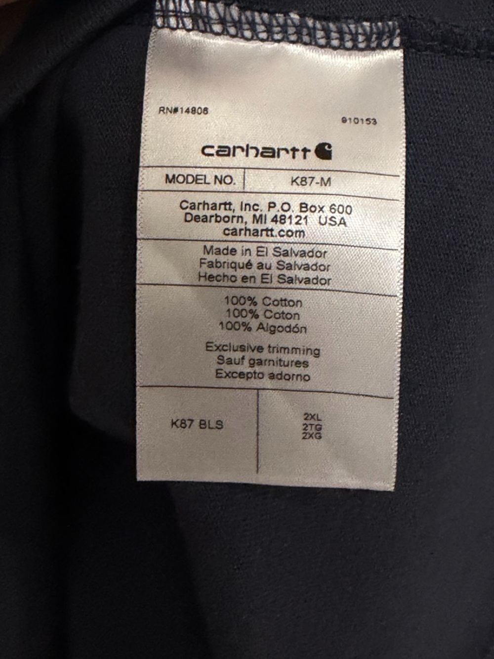 ✨NWT✨ Carhartt: Loose Fit Heavyweight Short Sleeve Pocket T-Shirt- Size 2X - Picture 8 of 10